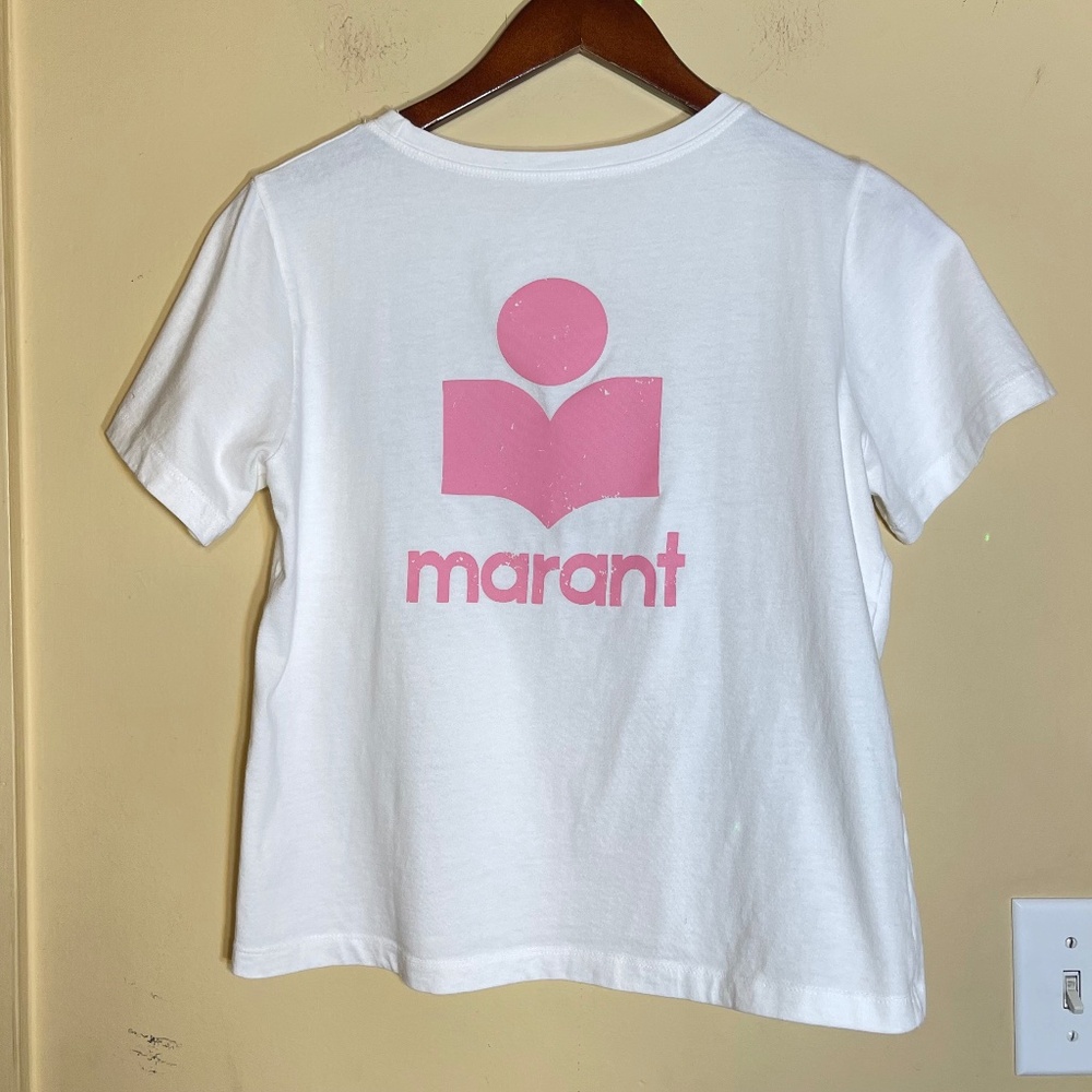 Isabel Marant White and Pink T-Shirt